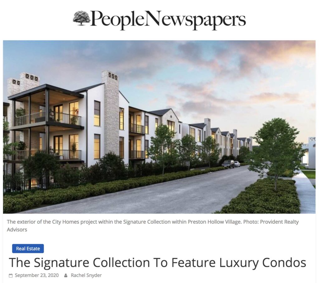 People Newspapers City Home Preston Hollow Condominiums The Signature Collection